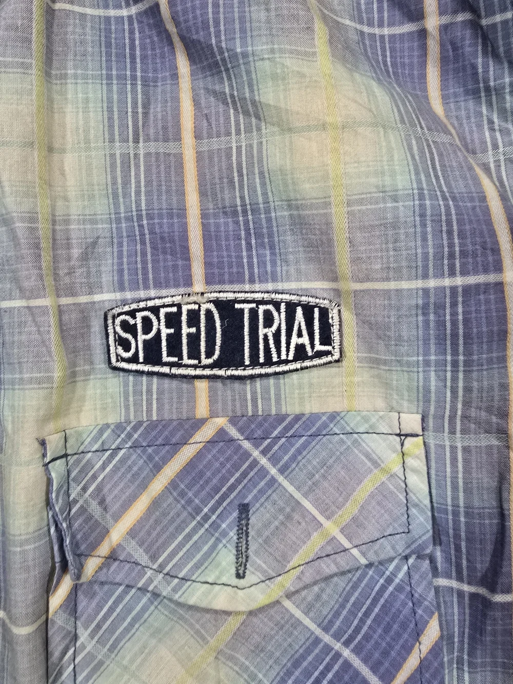 Vintage Heroic Rescue Blue Plaid Men’s Shirt Size Medium